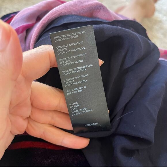 Anthropologie Tina Striped Velvet Midi Dress S NWOT - Picture 9 of 12